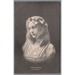 Anna Larssen i "Alferne"- Skuespiller - Postkort - Brugt