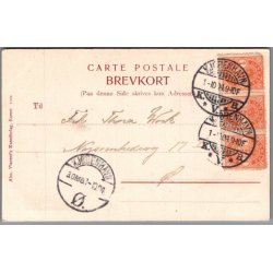 Anna Larsen og Torben Krarup i "Et Eventyr i Rosenborg Have"- Skuespiller - Postkort - Brugt