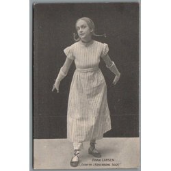 Anna Larsen i "Et Eventyr i Rosenborg Have"- Skuespiller - Postkort - Ubrugt