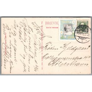 Julem�rke 1910 p� Postkort