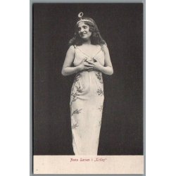 Anna Larsen i "Trilby"- Skuespiller - Postkort - Ubrugt