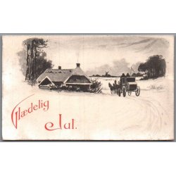 Julem�rke 1910 p� Postkort