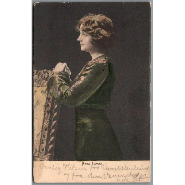 Anna Larsen - Skuespiller - Postkort - Ubrugt
