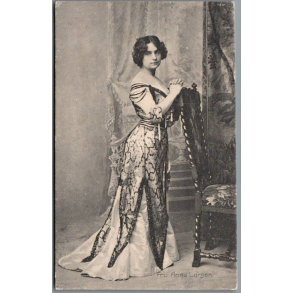 Fru Anna Larsen - Skuespiller - Postkort - Brugt