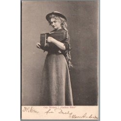 Oda Nielsen i "Gadens B�rn "- Skuespiller - Postkort - Brugt