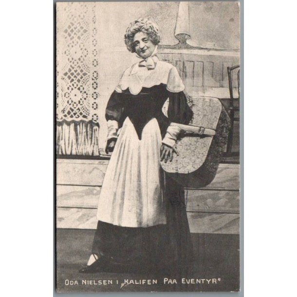 Oda Nielsen i "Kalifen paa Eventyr" - Skuespiller - Postkort - Brugt