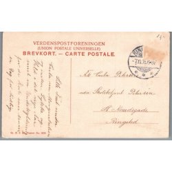 Skuespillerinde Oda Nielsen i "Et Eventyr i Rosenborghave " - Guld - Skuespiller - Postkort - Brugt