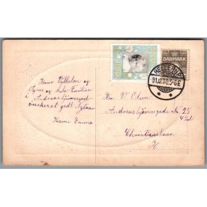 Julem�rke 1910 p� Postkort