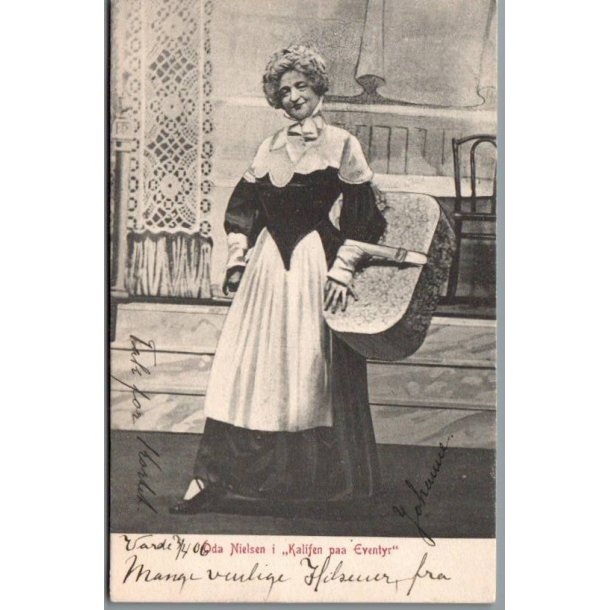 Oda Nielsen i "Kalifen paa Eventyr" - Skuespiller - Postkort - Brugt