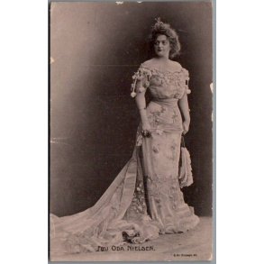 Fru Oda Nielsen - Skuespiller - Postkort - Brugt