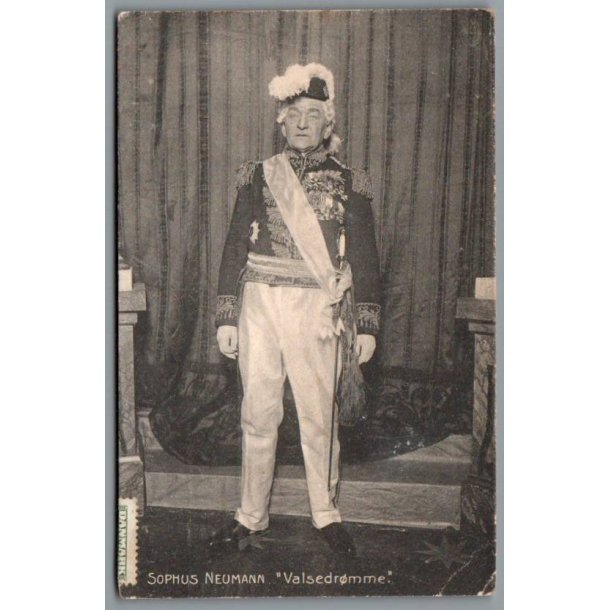 Sophus Neumann i "Valsedr�mme" - Skuespiller - Postkort - Brugt
