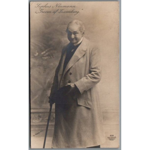 Sophus Neumann i "Greven af Luxemburg" - Skuespiller - Postkort - Brugt