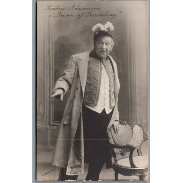 Sophus Neumann i "Greven af Luxemburg" - Skuespiller - Postkort - Brugt