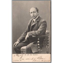Dr. phil Karl Martinius - Skuespiller - Postkort - Brugt