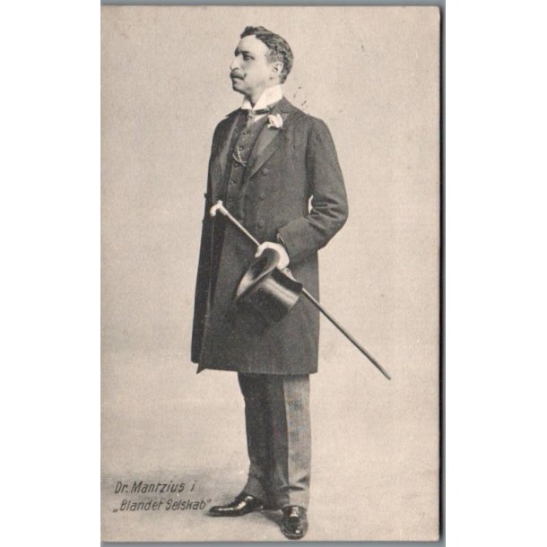 Dr. Martinius i Blandet Selskab - Skuespiller - Postkort - Brugt