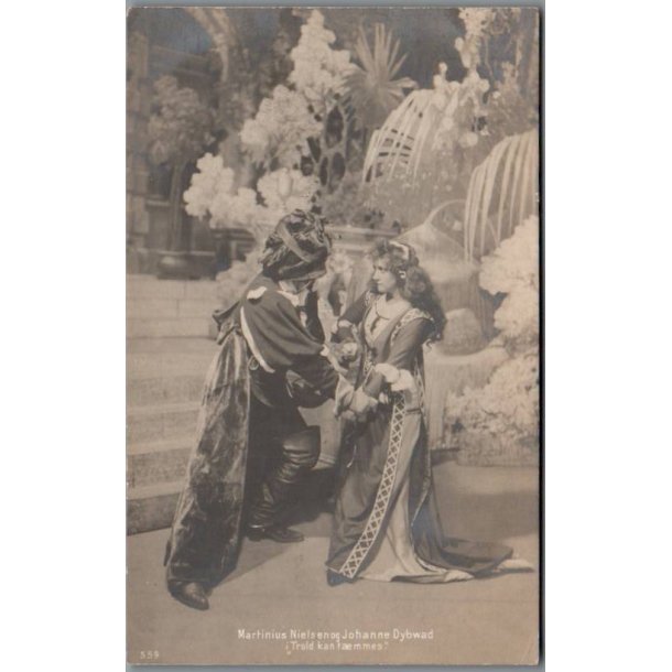 Martinius Nielsen og Johanne Dybvad i "Trold kan T�mmes" - Skuespiller - Postkort - Ubrugt