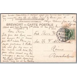 Martinius Nielsen og Augusta Blad i "den skjulte fjende" - Skuespiller - Postkort - Brugt