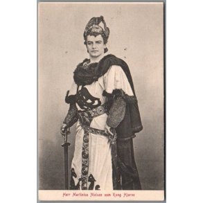 Martinius Nielsen  som Kong Hjarne - Skuespiller - Postkort - Brugt