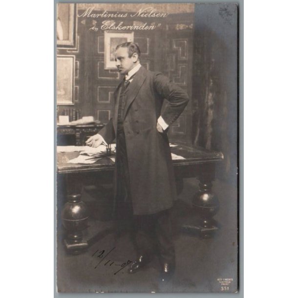 Martinius Nielsen "Elskerinden" - Skuespiller - Postkort - Brugt
