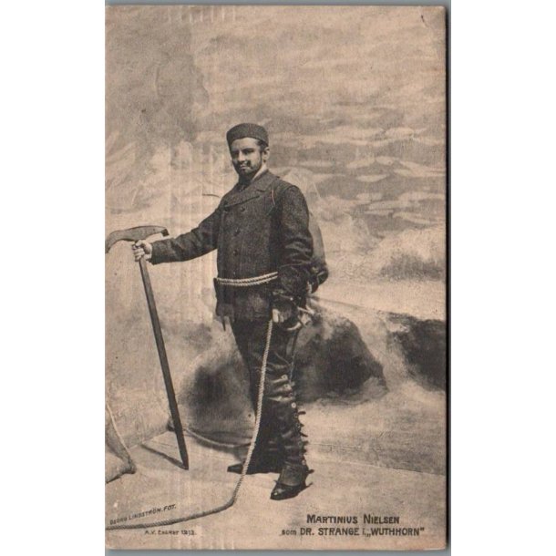 Martinius Nielsen som "Dr. Strange i "Wuthhorn" - Skuespiller - Postkort - Brugt