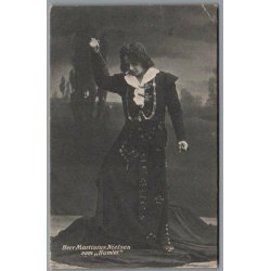 Herr Martinius Nielsen som "Hamlet" - Skuespiller - Postkort - Brugt