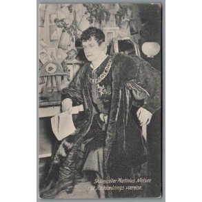Skuespiller Martinius Nielsen i sit Paakldningsvrelse - Skuespiller - Postkort - Brugt