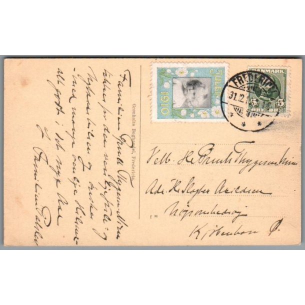 Julem�rke 1910 p� Postkort