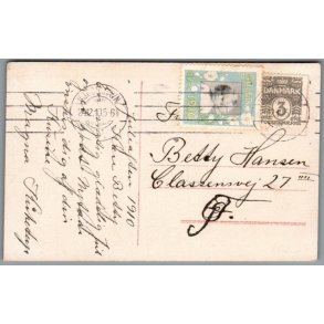 Julem�rke 1910 p� Postkort