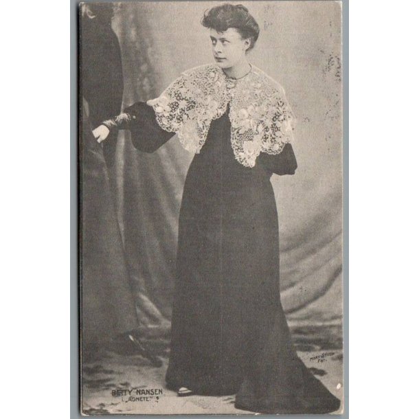 Betty Nansen i "Agnete" - Skuespiller - Postkort - Brugt