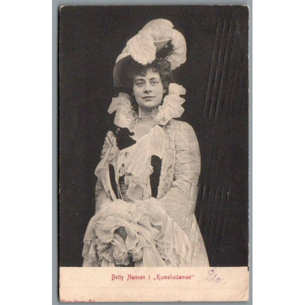 Betty Nansen i "Kameliadamen" - Skuespiller - Postkort - Brugt