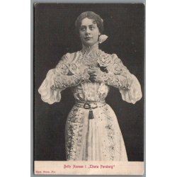 Betty Nansen i "Thora Parsberg" - Skuespiller - Postkort - Brugt