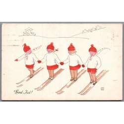 Julem�rke 1910 p� Postkort