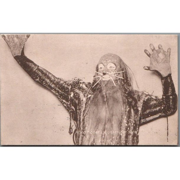 Alfred Mller  i "Klokken , der sank" - Skuespiller - Postkort - Brugt