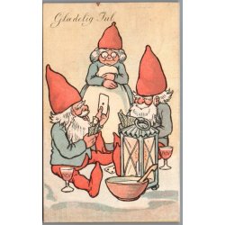 Julemrke 1909 p Postkort