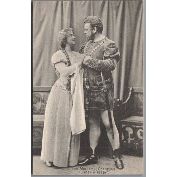 Ida Mller og Cornelius  i "Liden Kirsten" - Skuespiller - Postkort - Ubrugt