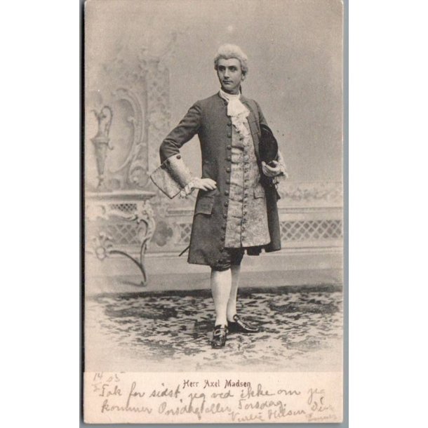 Herr Axel Madsen - Skuespiller - Postkort - Brugt