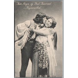 Kate Meyer og Poul Reumert i "Zigeunerblod" - Skuespiller - Postkort - Brugt