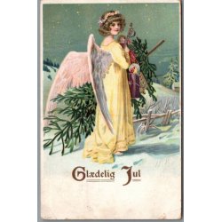 Julem�rke 1909 p� Postkort