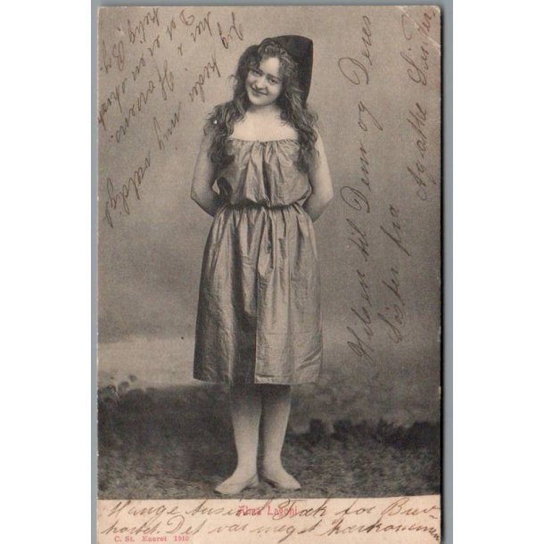 Alma Lagoni - Skuespiller - Postkort - Brugt
