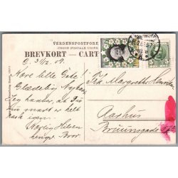 Julem�rke 1909 p� Postkort