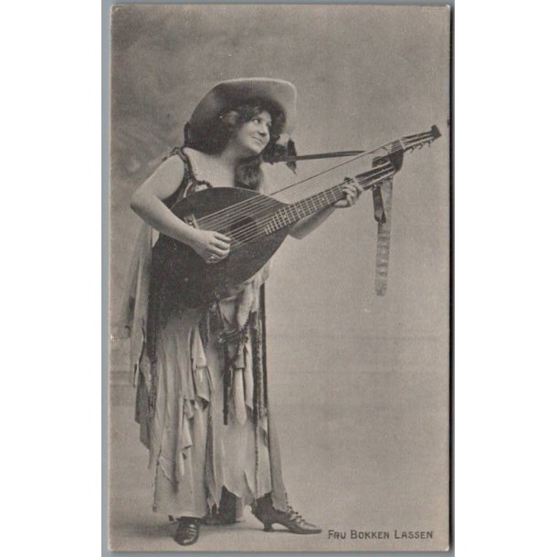 Fru Bokken Lassen - Skuespiller - Postkort - Brugt