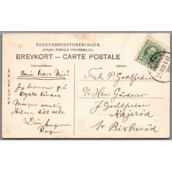 Frk. Lundgren og Frk. Roelsgaard i "De smaa Landstrygere"- Skuespiller - Postkort - Brugt