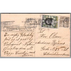 Julemrke 1909 p Postkort