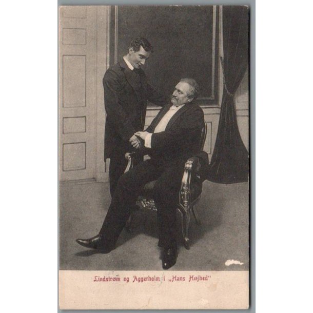 Lindstrm og Aggerholm i "Hans Hjhed"- Skuespiller - Postkort - Brugt