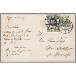 Julem�rke 1909 p� Postkort