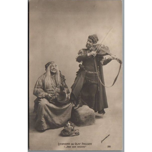 Liebmann og Olaf Poulsen i "Der var en Gang"- Skuespiller - Postkort - Ubrugt