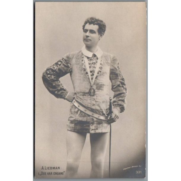 Liebmann i "Der var Engang"- Skuespiller - Postkort - Ubrugt