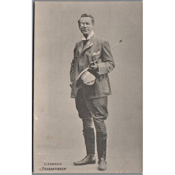 Liebmann i "Figurantinden"- Skuespiller - Postkort - Ubrugt