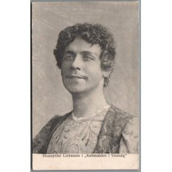 Skuespiller Liebmann i "Kbmanden i Venedig"- Skuespiller - Postkort - Brugt