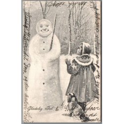 Julem�rke 1909 p� Postkort